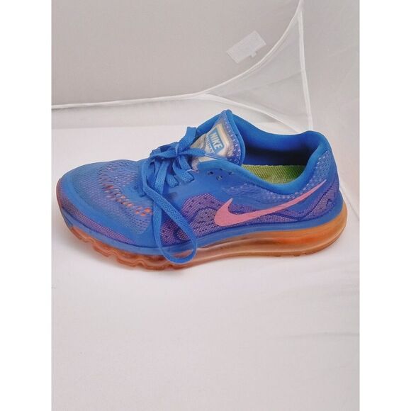 Nike‎ Air Max 2014 Blue Pink Running Shoes 621078-400 Women's - US Sz 7 - UK 4.5 - Picture 3 of 6